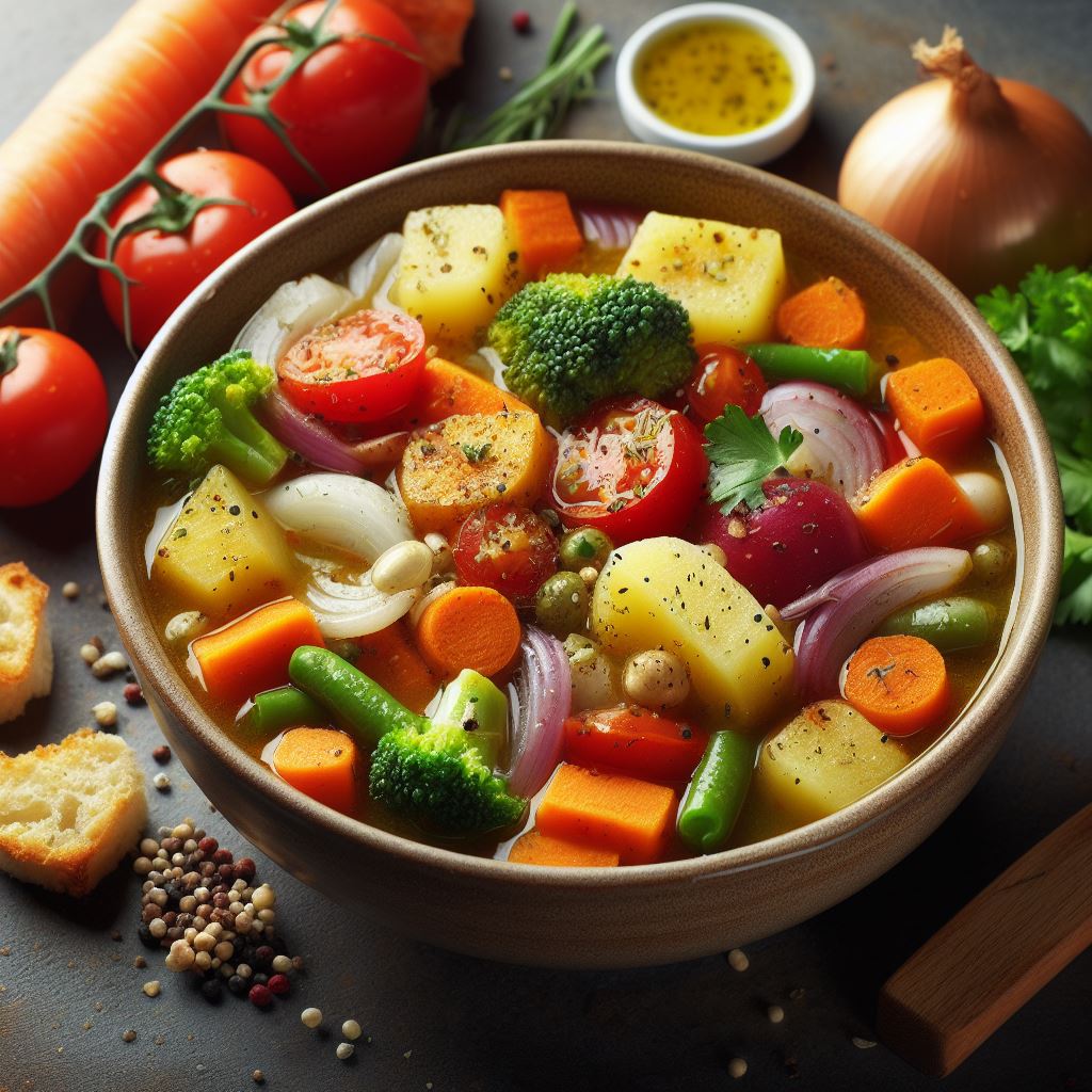 コレステロールを下げる野菜スープのレシピ